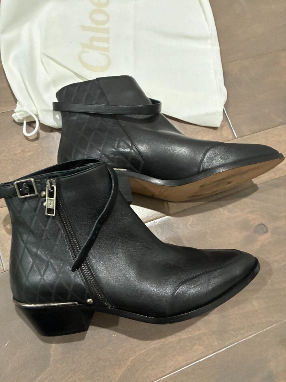Chloe Leather Boots 38.5